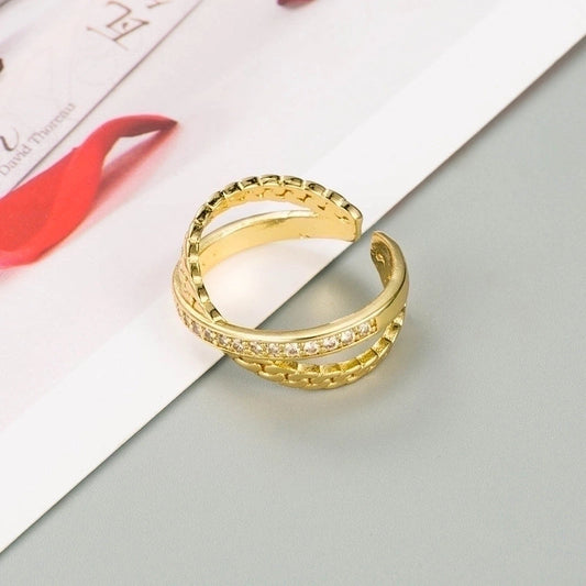 Geometric Patterned Micro-Inlaid Rings