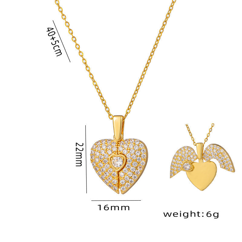 Gold Necklace with measurements