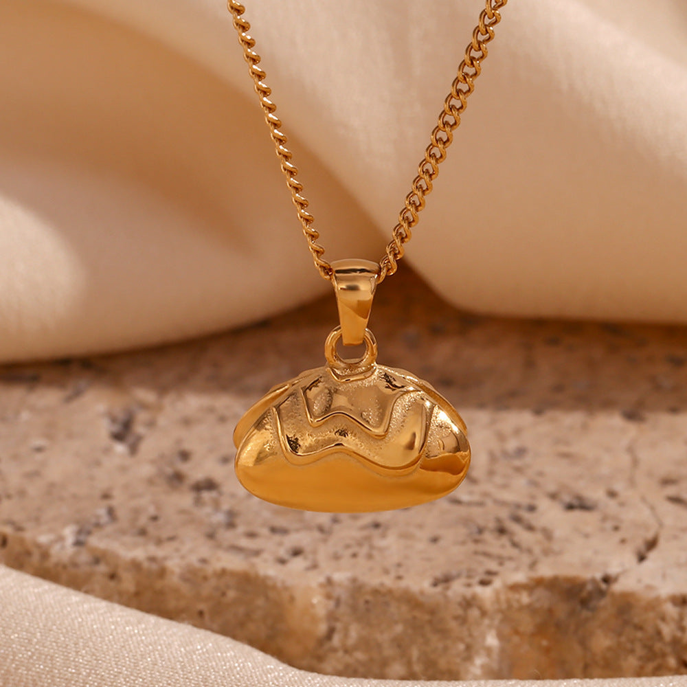 Necklace closed and dangling