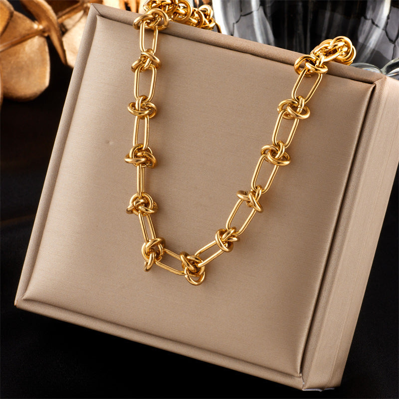 Gold chain in jewellery box