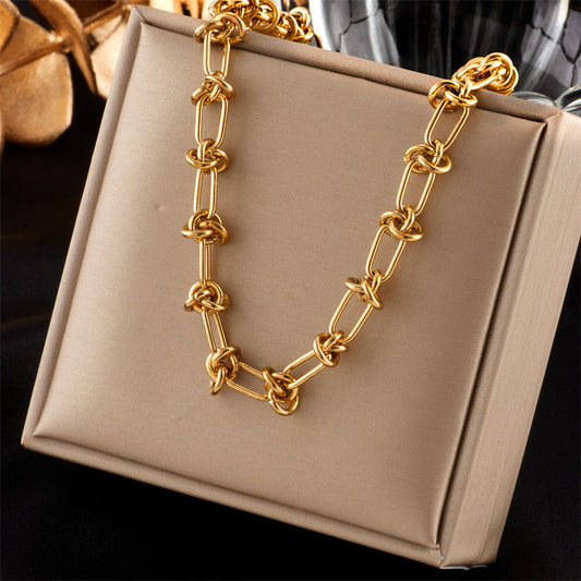 Gold chain in jewellery box