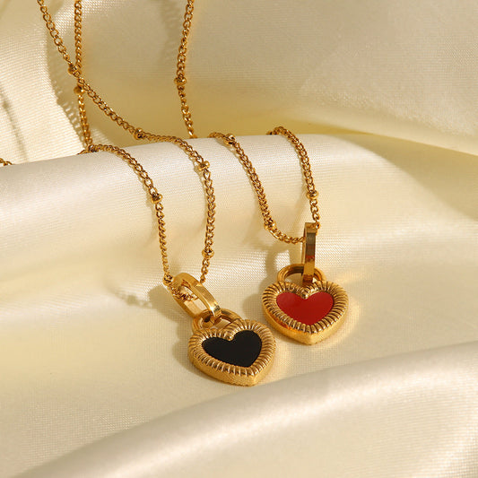 2 necklaces together on fabric