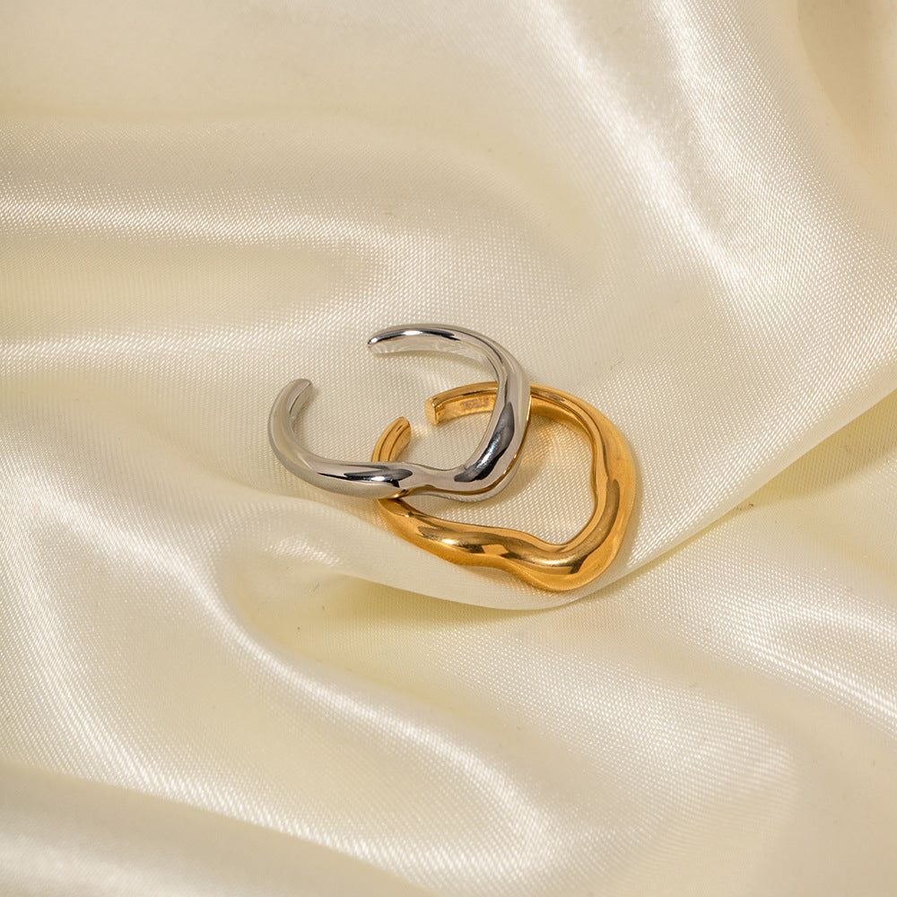Both rings on top of each other