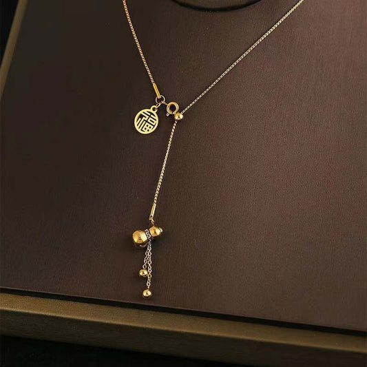 Necklace in grey square jewellery box 