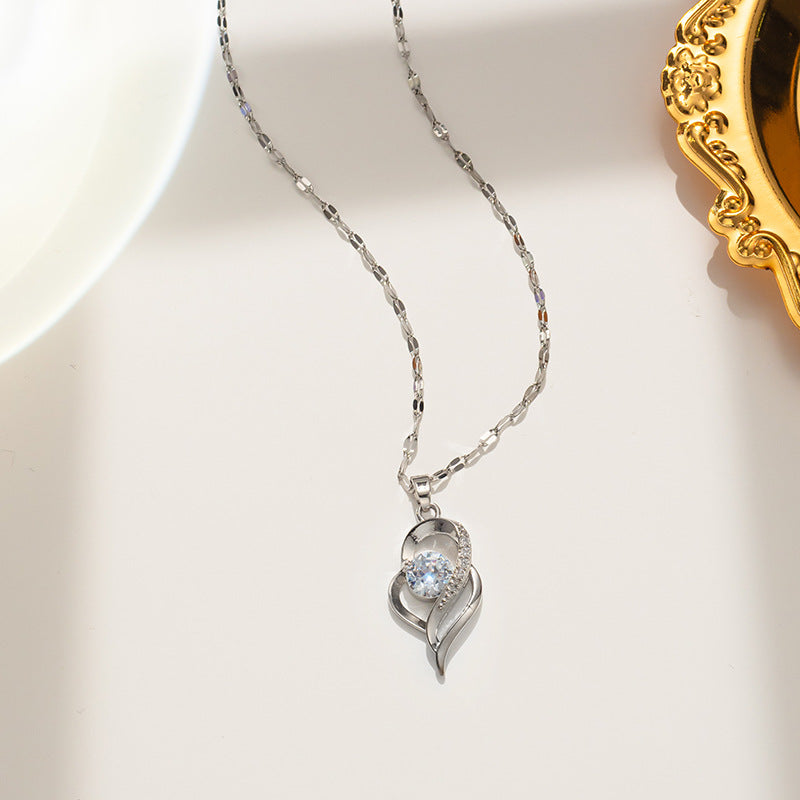 Silver Necklace by itself