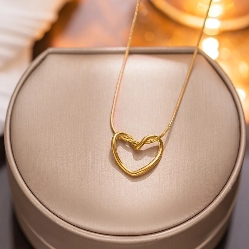 Gold necklace by itself